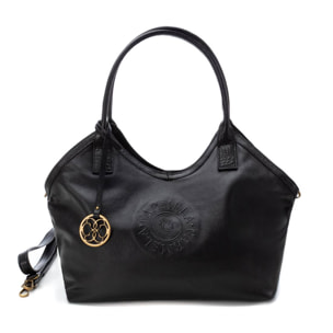 Bolso hombro de piel negro