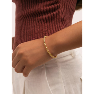 Brazalete Bomb Acero Baño Oro