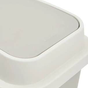 Poubelle plastique 10L Beige