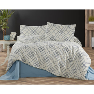 Parure housse de couette et taie(s) oreiller 100% Coton