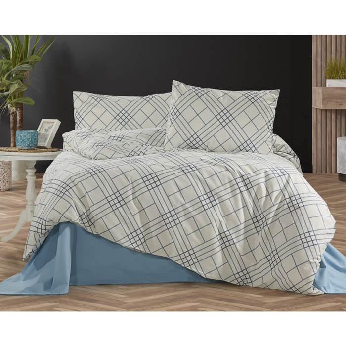Parure housse de couette et taie(s) oreiller 100% Coton