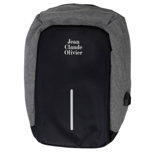 mochila antirrobo gris jean claude olivier