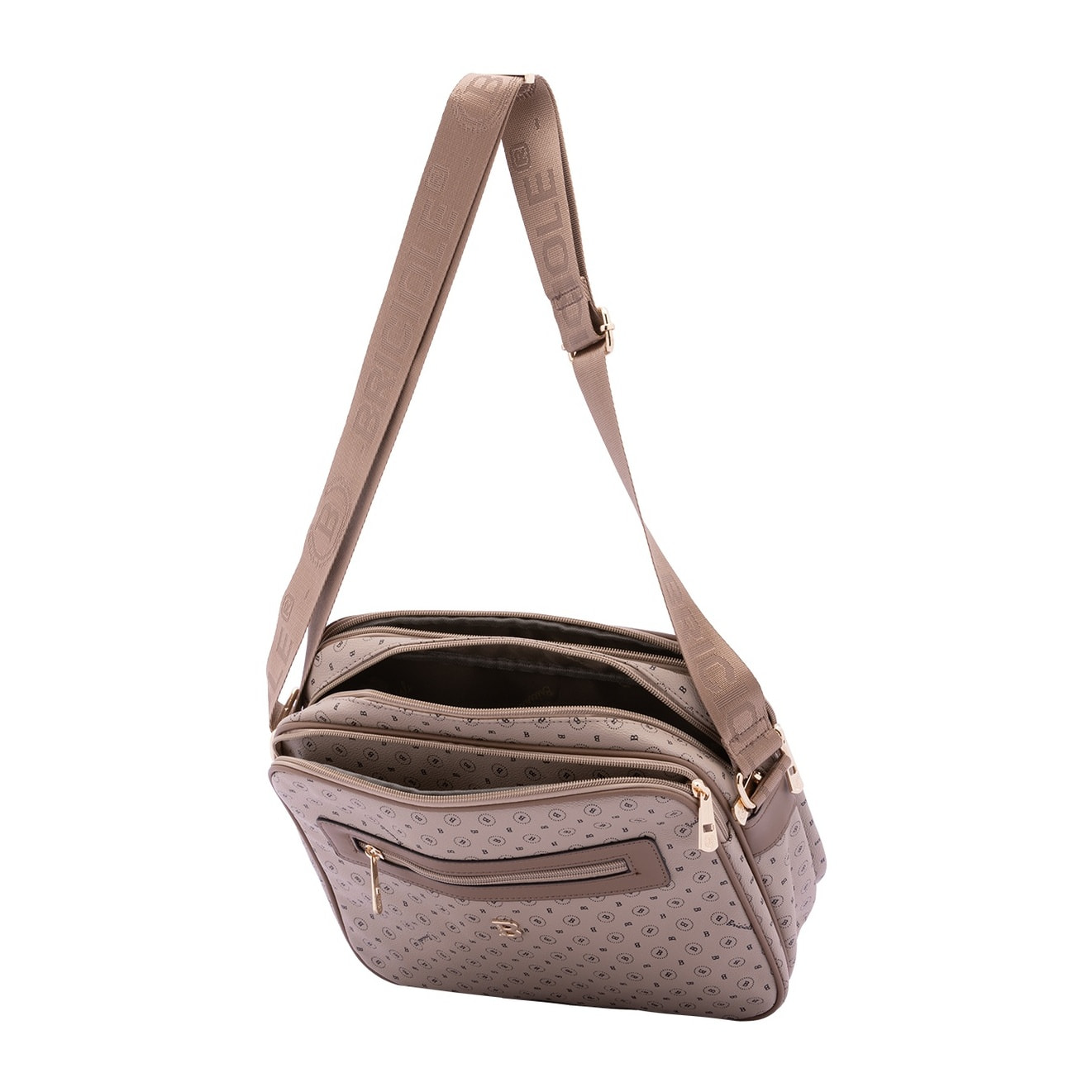 Borsa a tracolla da donna - Modello Iduna - Ecopelle e poliestere - 24.0 x 29.0 x 11.0 cm
