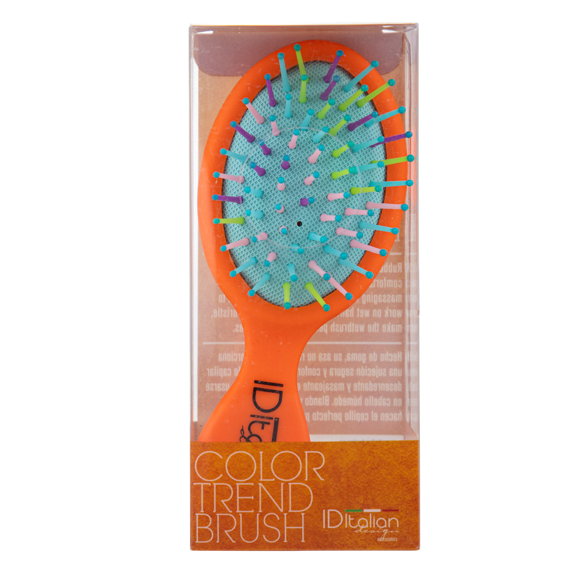 Brosse à cheveux orange