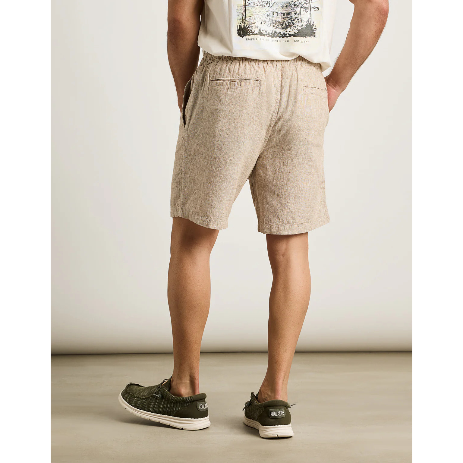 Bermuda Lino Beige - Damiano