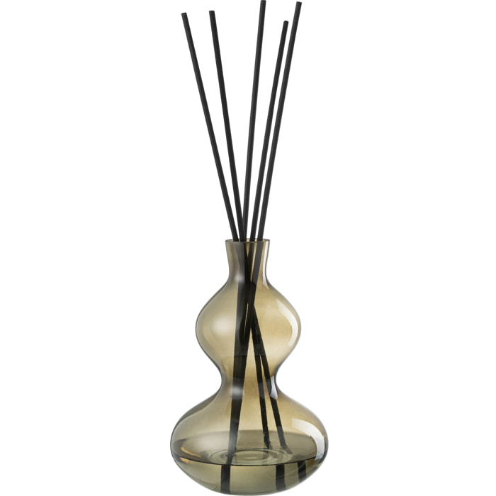 J-Line Bâtonnets parfumés Olive & Frank Incense - verre - vert - large