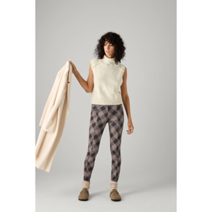 Leggings da donna a quadri.