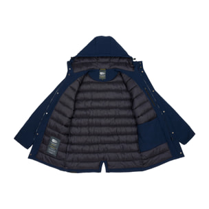 Parka ATITLAN imbottito impermeabile blu