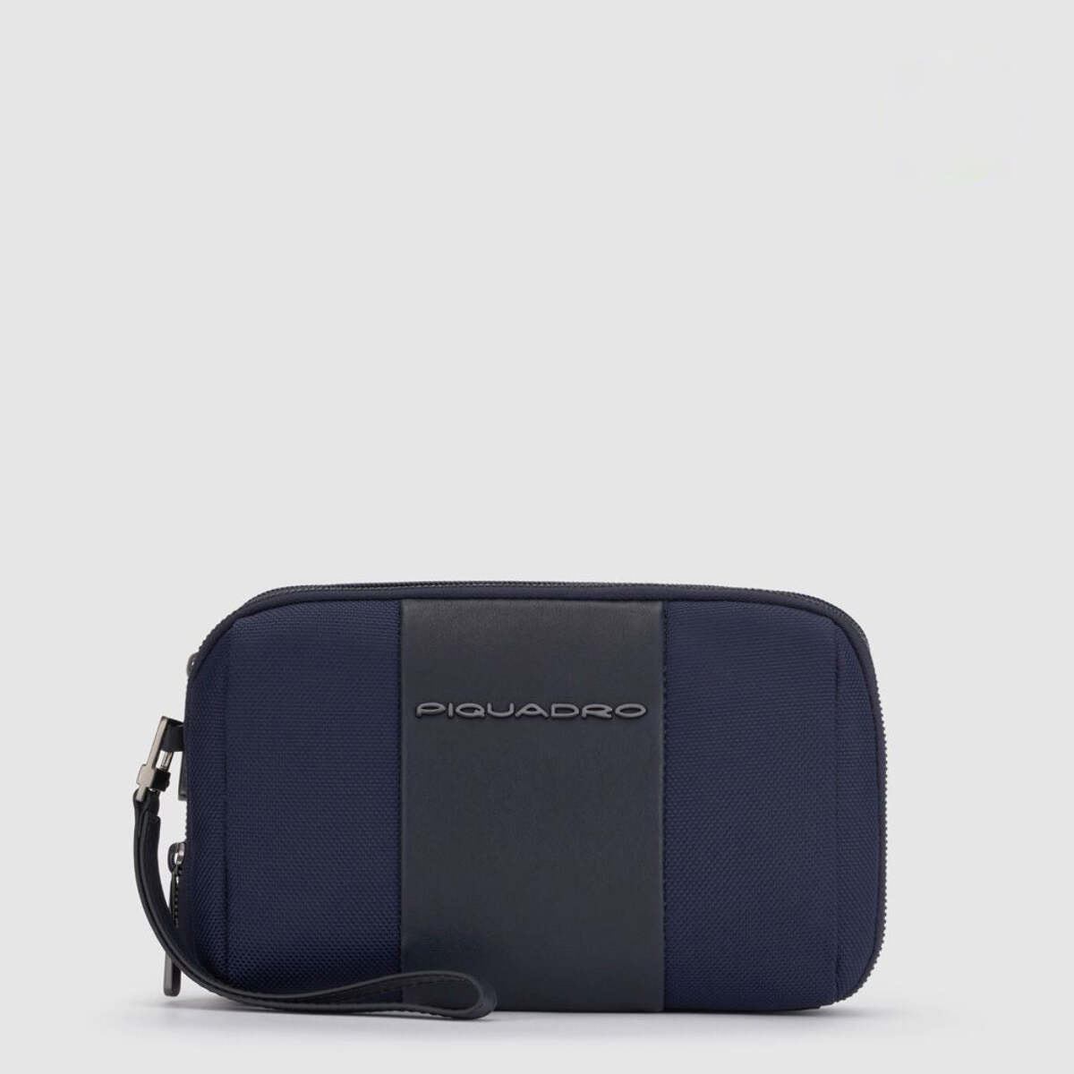 Piquadro Pochette uomo a due scomparti in tessuto riciclato
