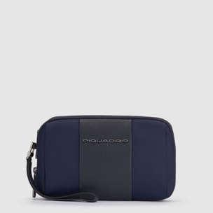 Piquadro Pochette uomo a due scomparti in tessuto riciclato