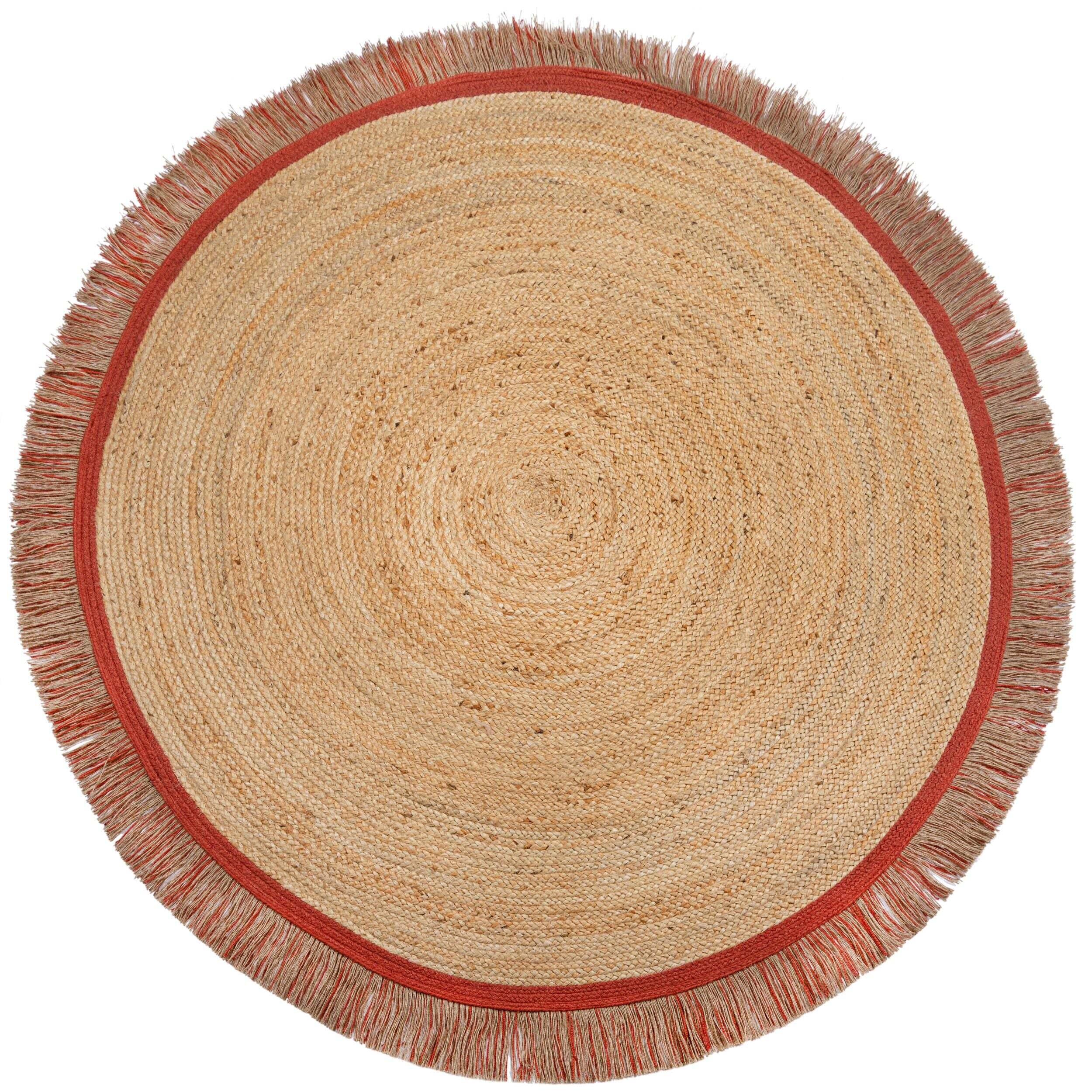 Tapis en jute KAHANA Terracotta