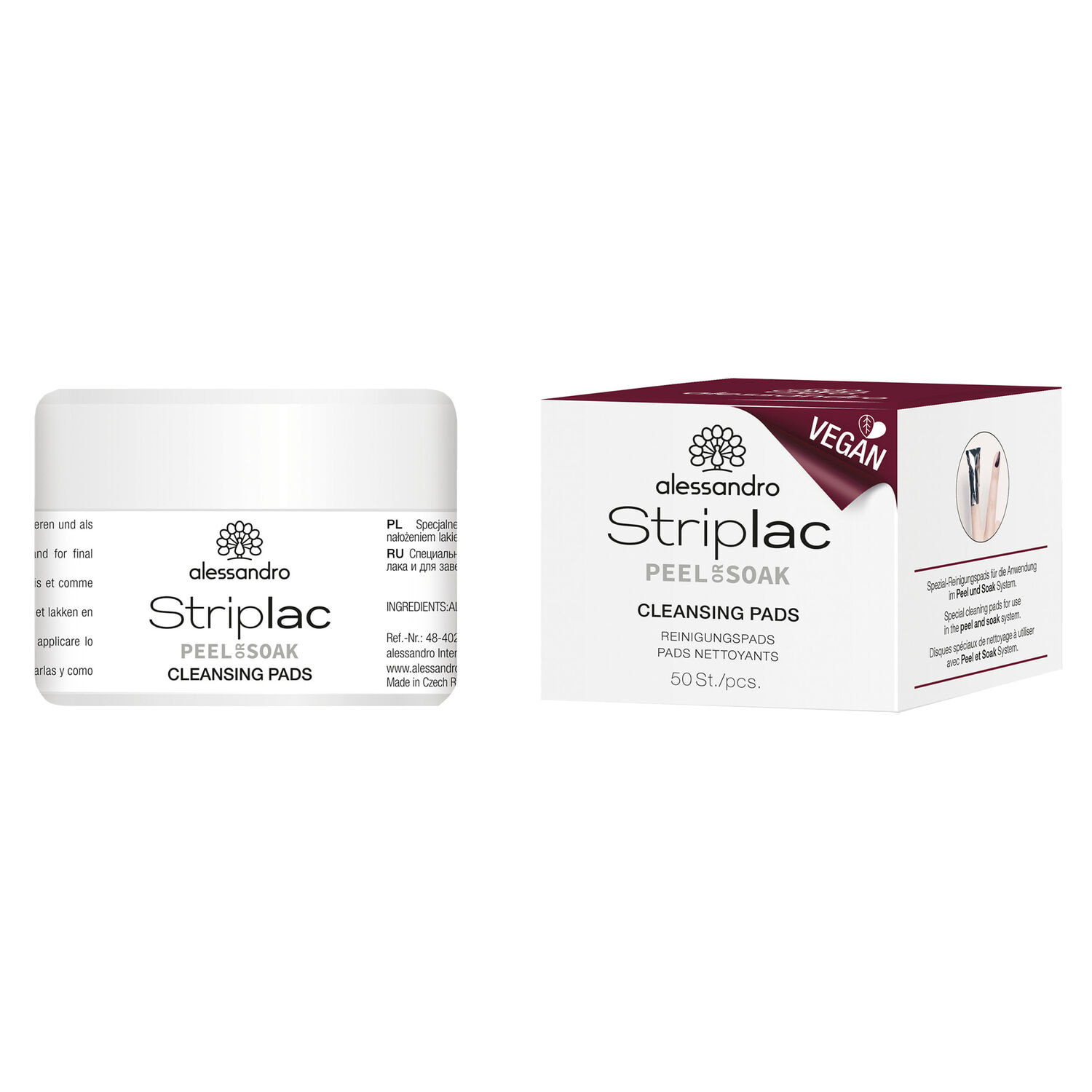 Striplac Peel or Soak - Tampons De Nettoyage 50 p