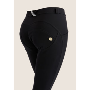 Pantaloni push up WR.UP® skinny jersey garzato vita regular