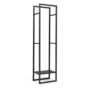 Range bûches vertical 170cm avec étagère et accessoires