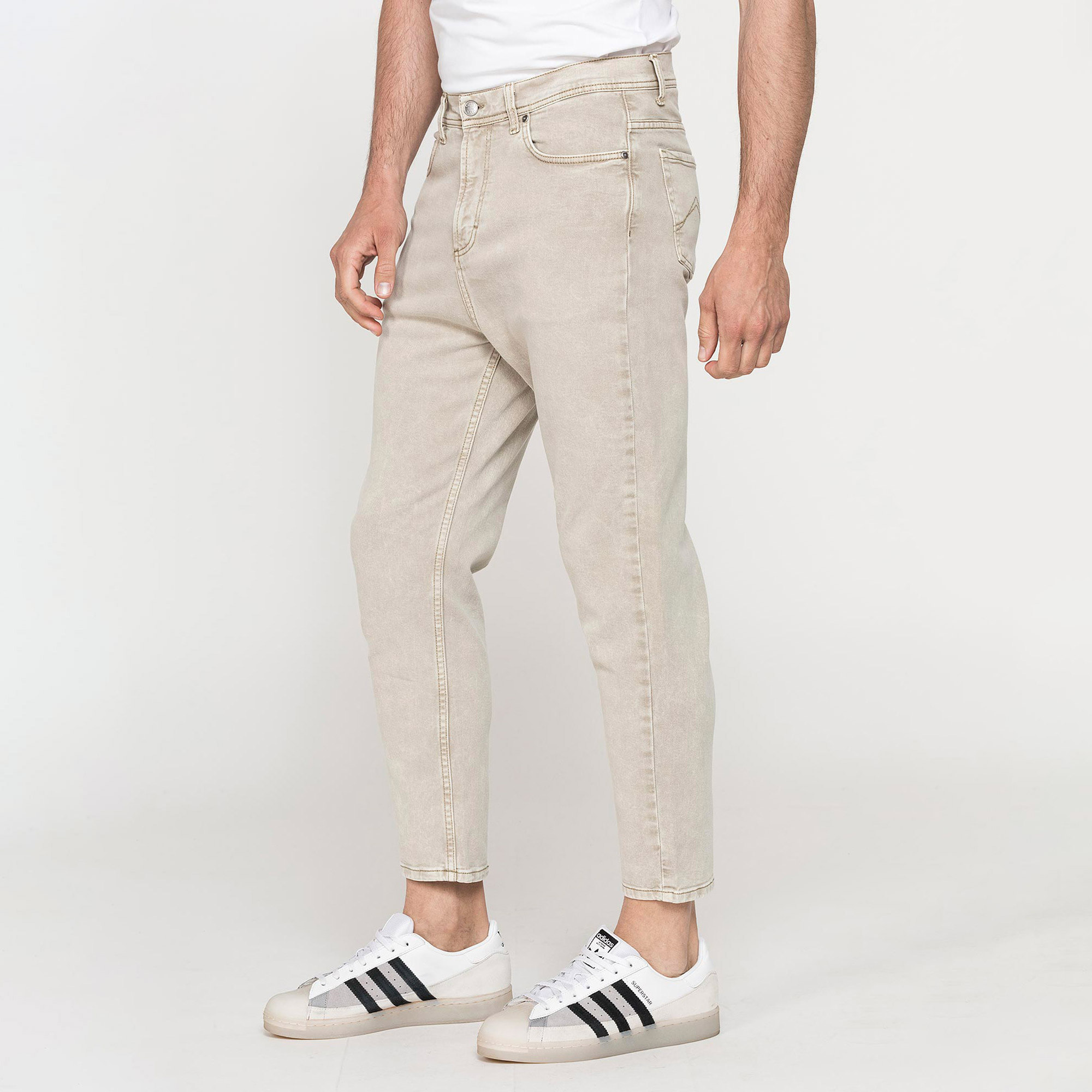 COLOR JEANS UOMO IN BULL DENIM STRETCH MOD. 739 TINTO OLD