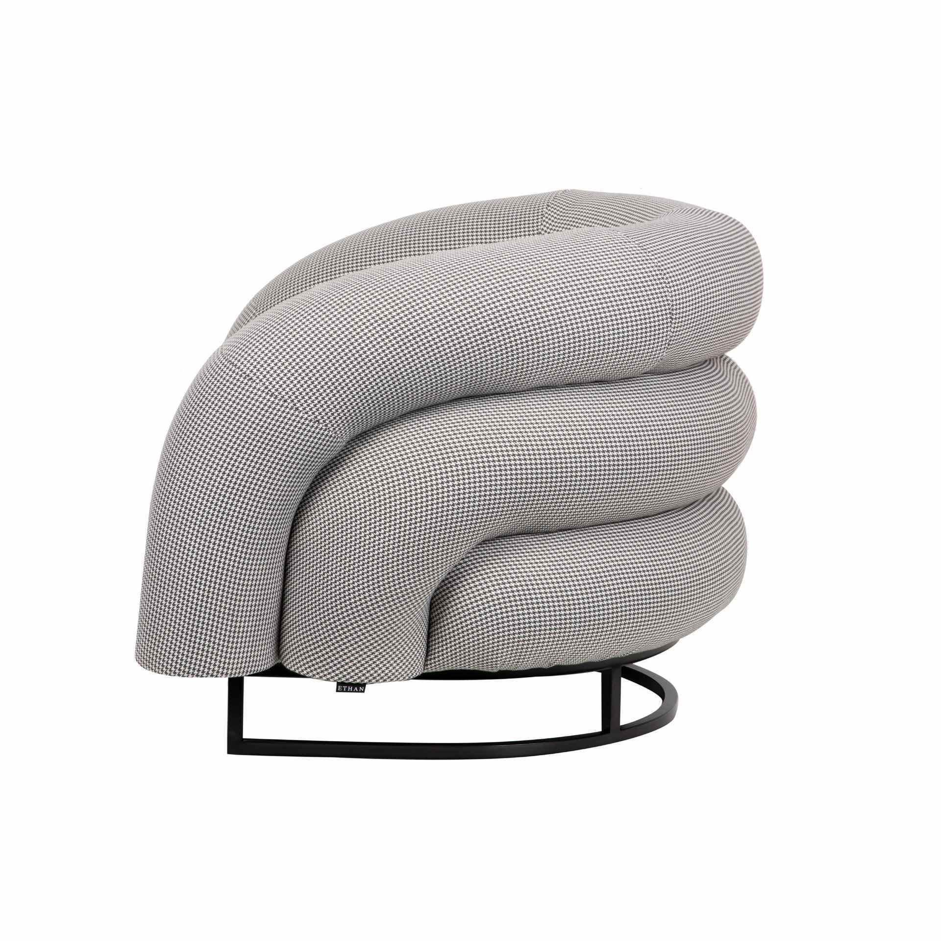 Sillon Tela Gris Hanko 89x85x74 Cm