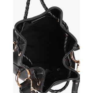 Borsa con Occhielli Metallici Circolari