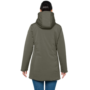 Parka JAQUELINE imbottito impermeabile verde