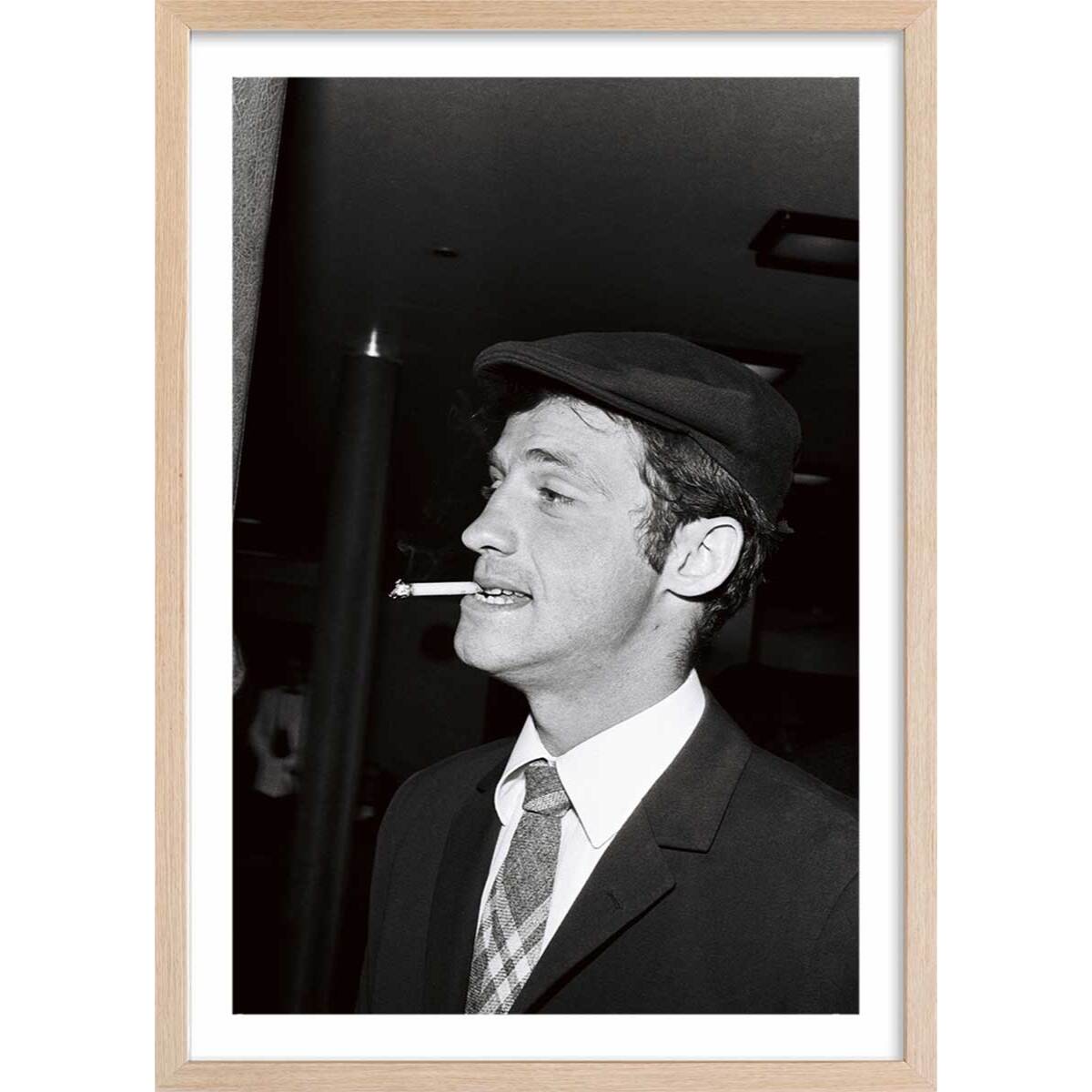 Affiche célébrité Jean-Paul Belmondo Affiche sous cadre bois