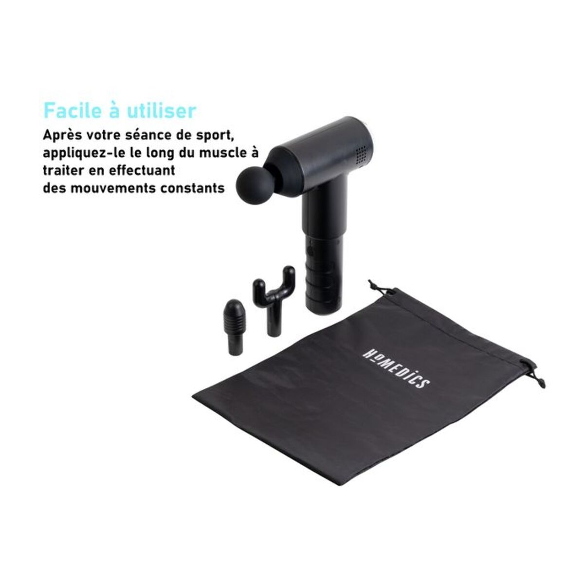 Pistolet de massage HOMEDICS par percussion PMG-200