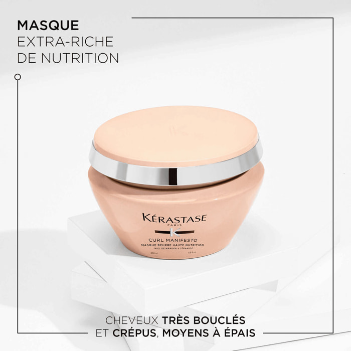 Curl Manifesto - Masque nourrissant pour cheveux bouclés, frisés, crépus 200 ml