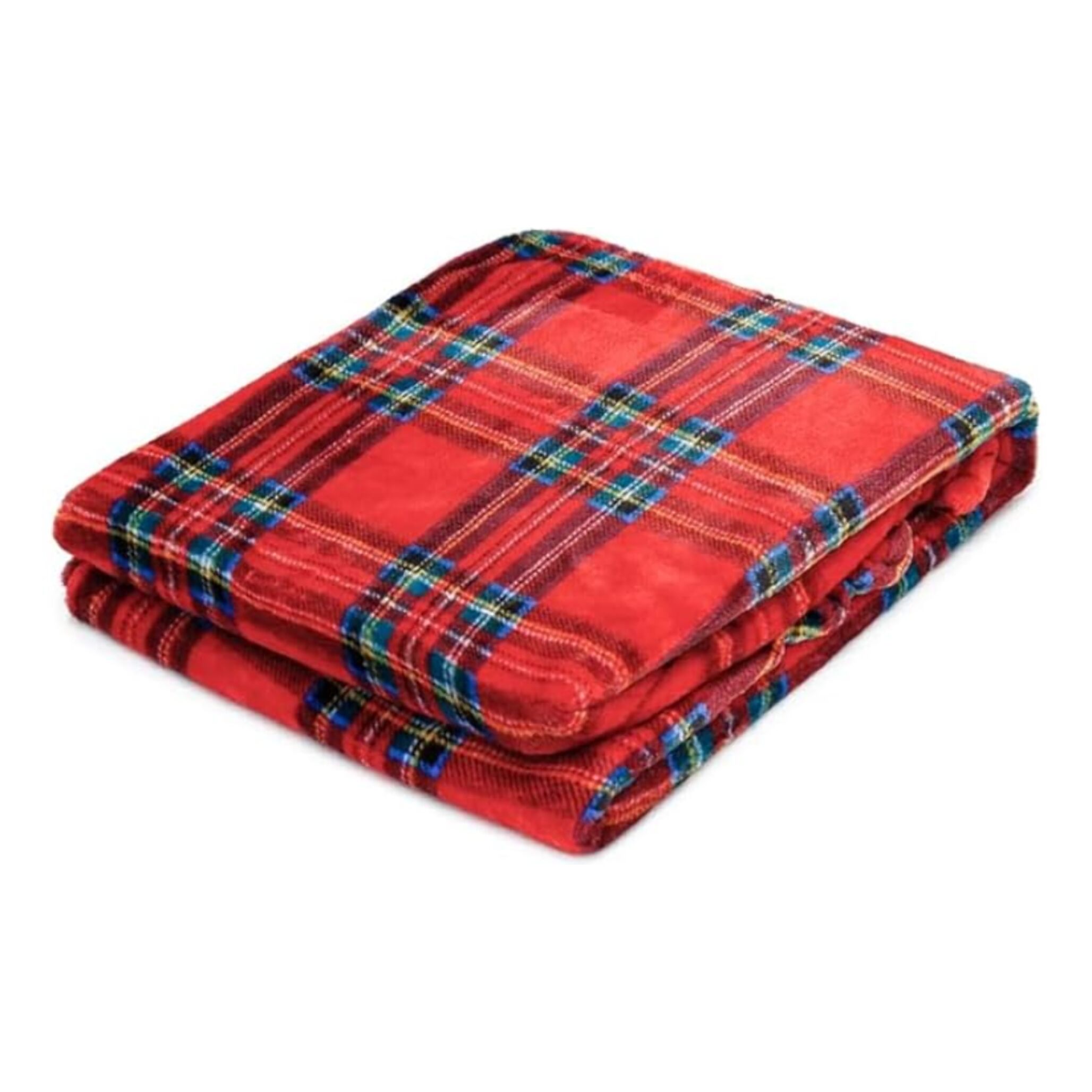 Intrecci – Coperta plaid in micropile tartan