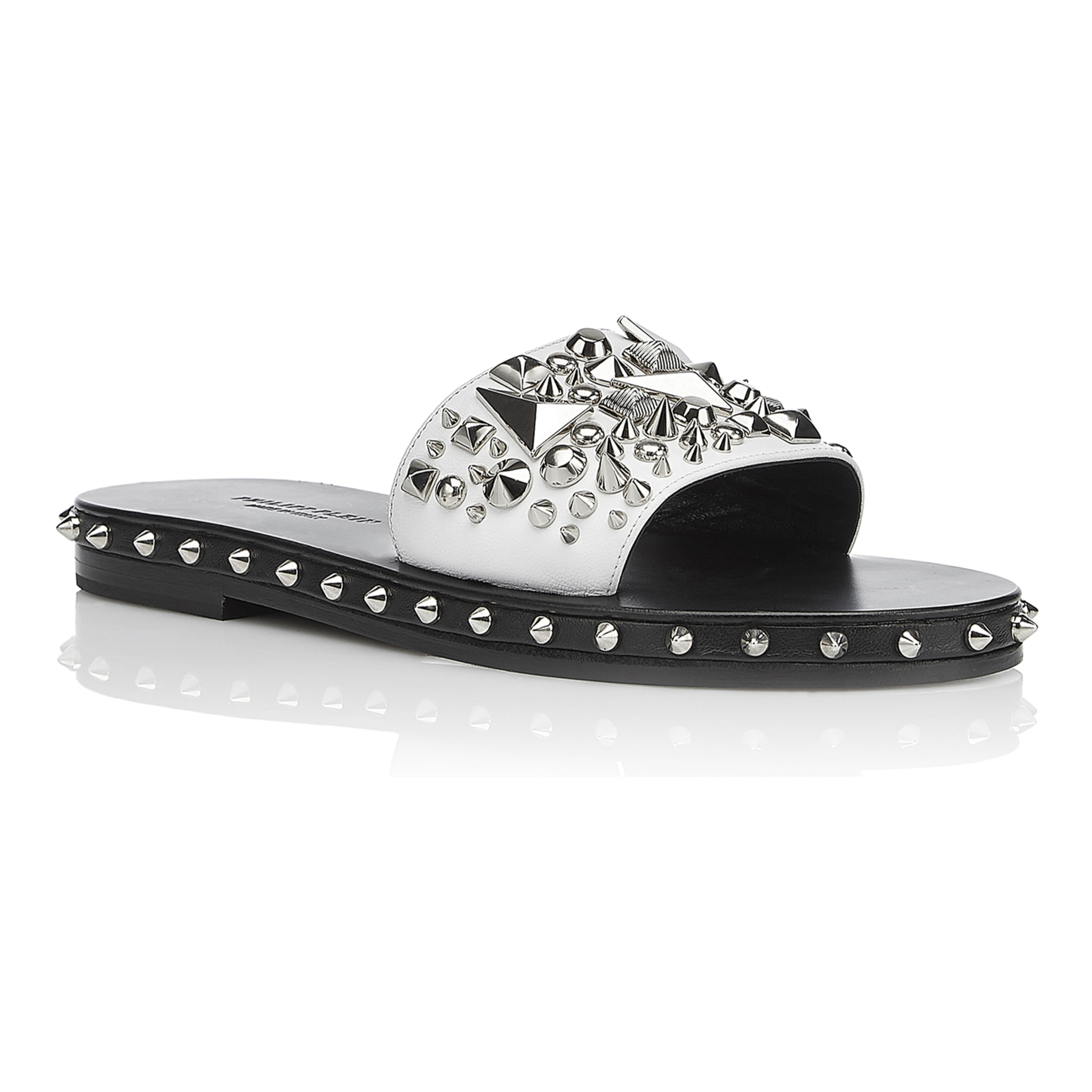 PHILIPP PLEIN Sandals Flat "You're my wonderwall"