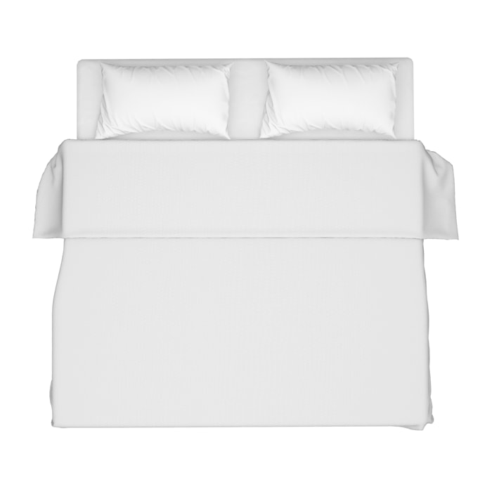 LENZUOLO SOPRA LETTO SINGOLO BIANCO 100% COTONE