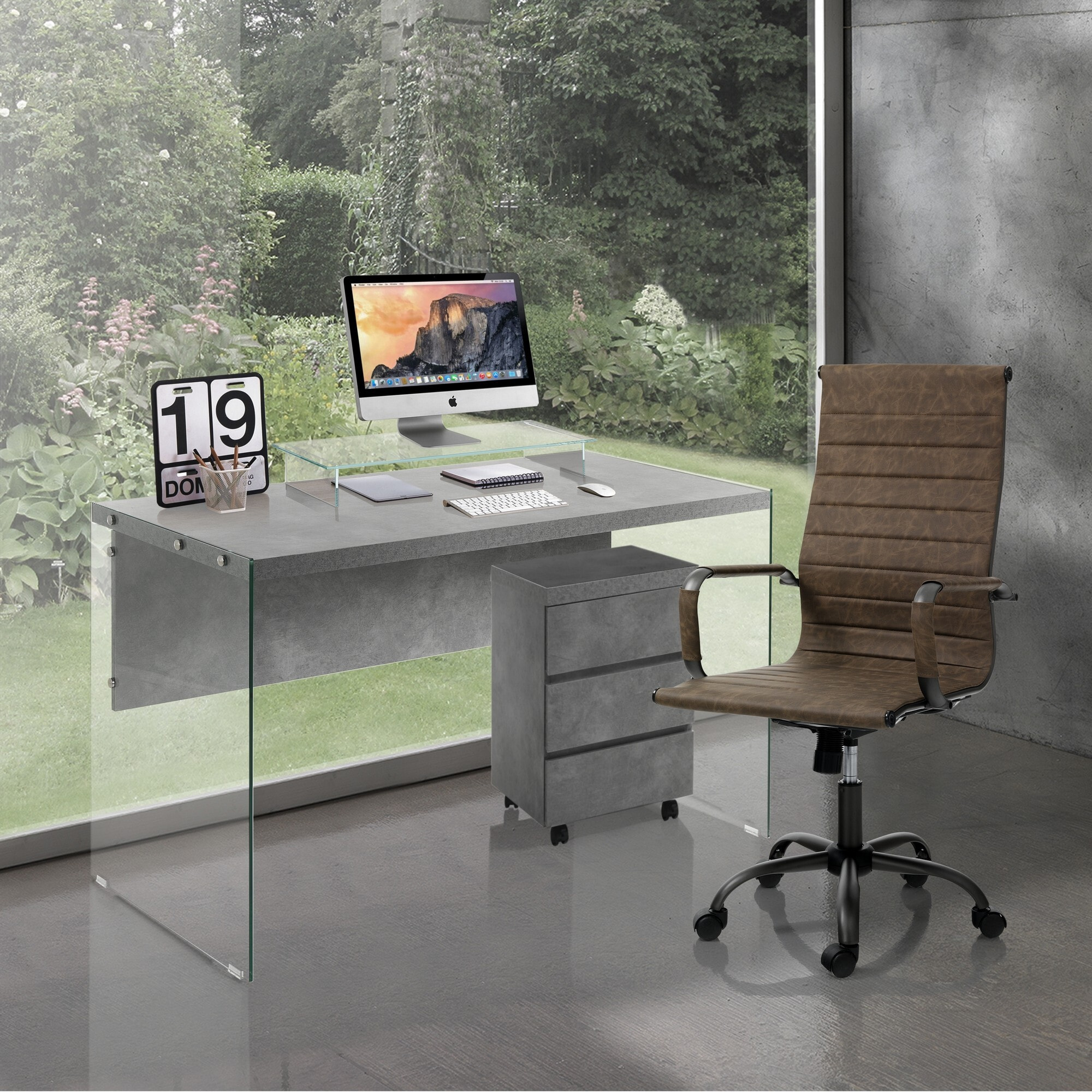 Tomasucci poltrona da ufficio TASK OLD BROWN marrone