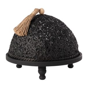 J-Line cloche alimentaire - bois - noir