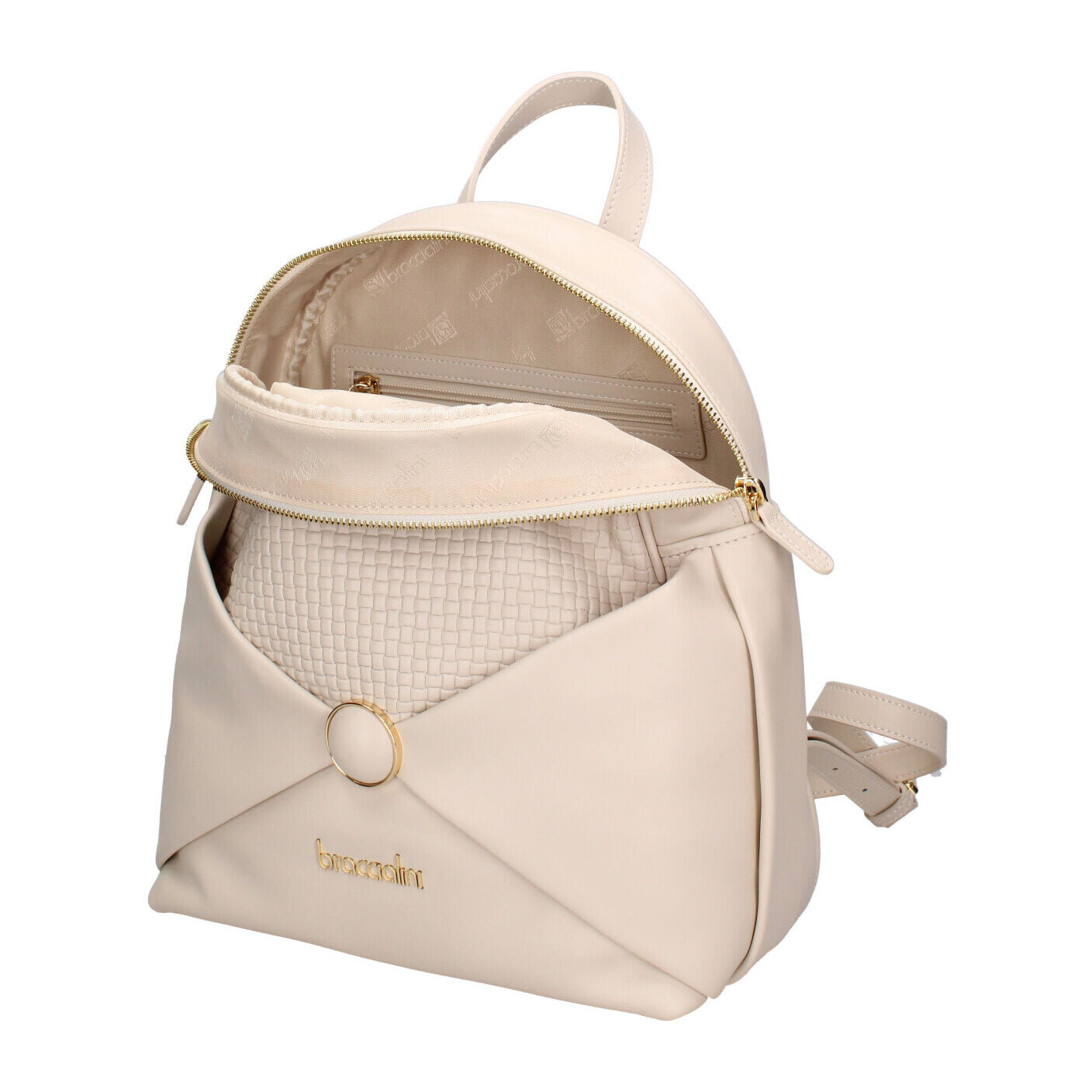 Zaino da donna In Vera pelle Made in Italy 28,5x30x13,5 cm