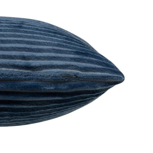 Coussin Arum bleu encre 38x38cm