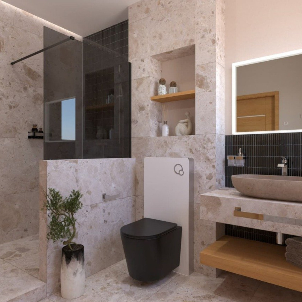 Glass bâti-support pour WC suspendu, hauteur 100,3 cm, double chasse 3/6 L, blanc (SATAMGW)