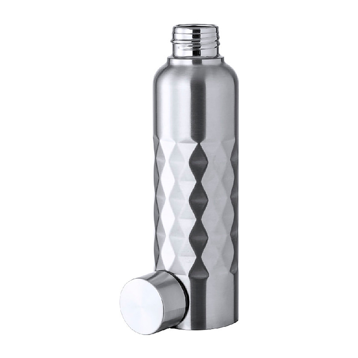 Bidón acero inox 850 ml. Diseño exclusivo rombos