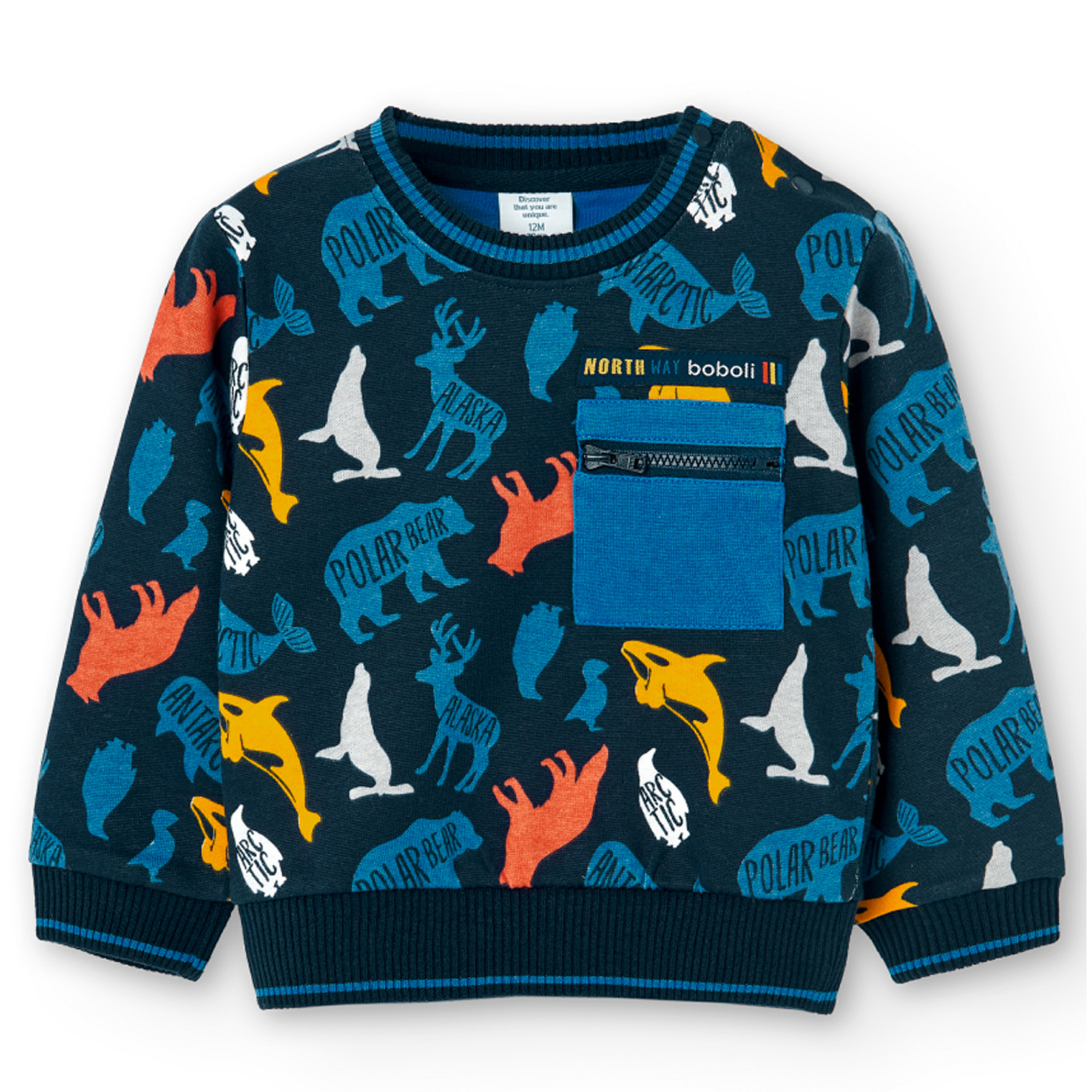 Sudadera felpa "animales" de bebé niño