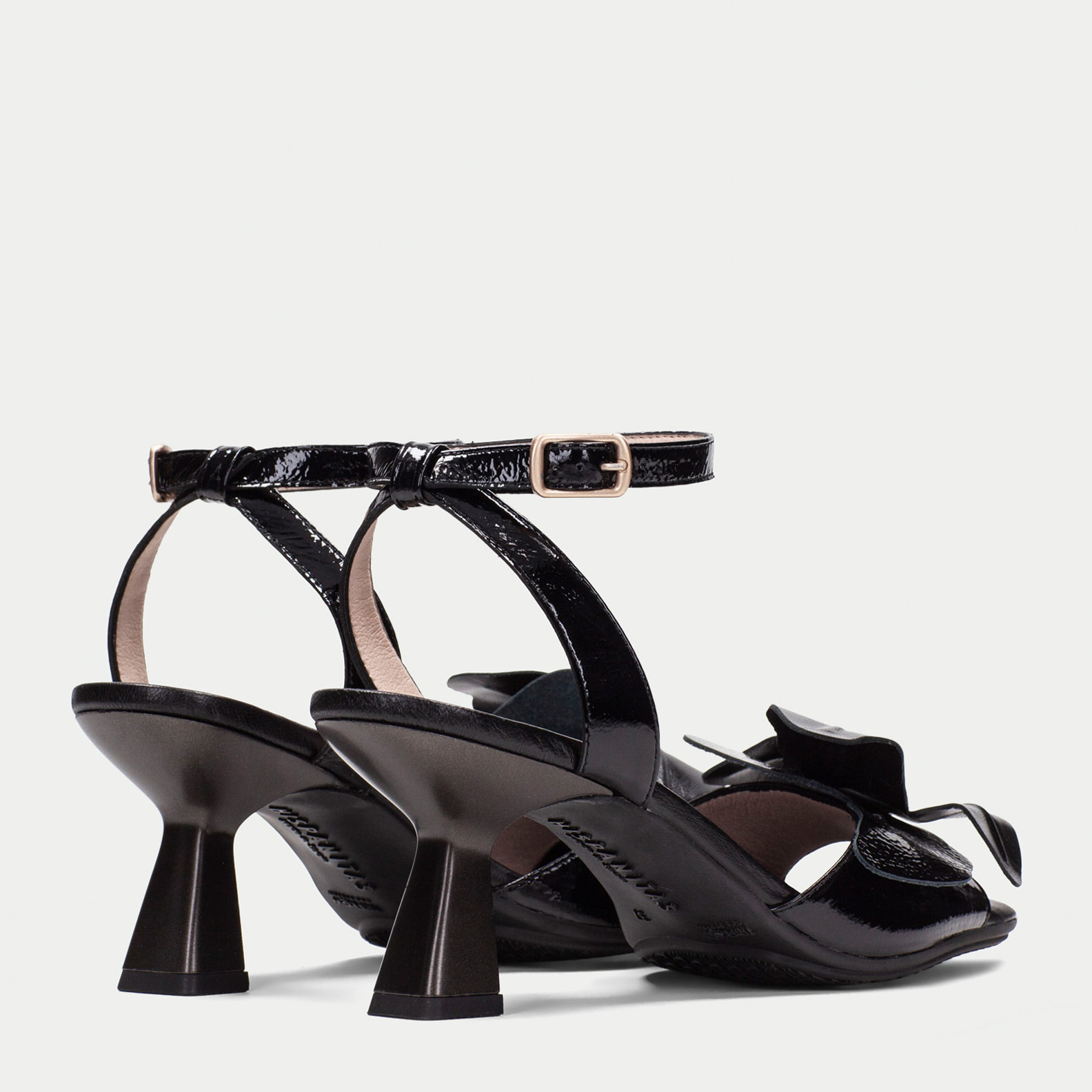 Sandalia Tacon Danielle Negro 6 cm