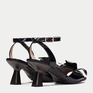 Sandalia Tacon Danielle Negro 6 cm