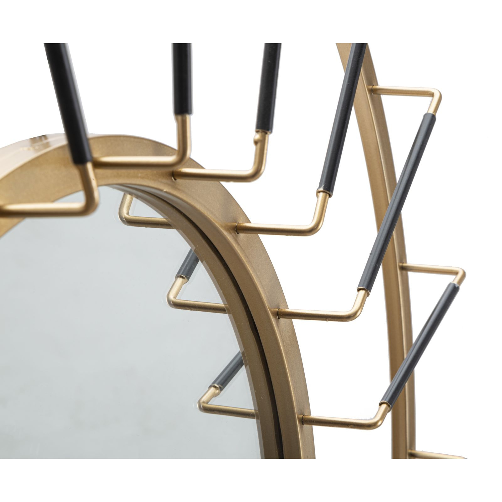 SPECCHIO DA MURO GLAM DARK CM Ø
 81X6,5 (MISURA SPECCHIO CM Ø 41,5)