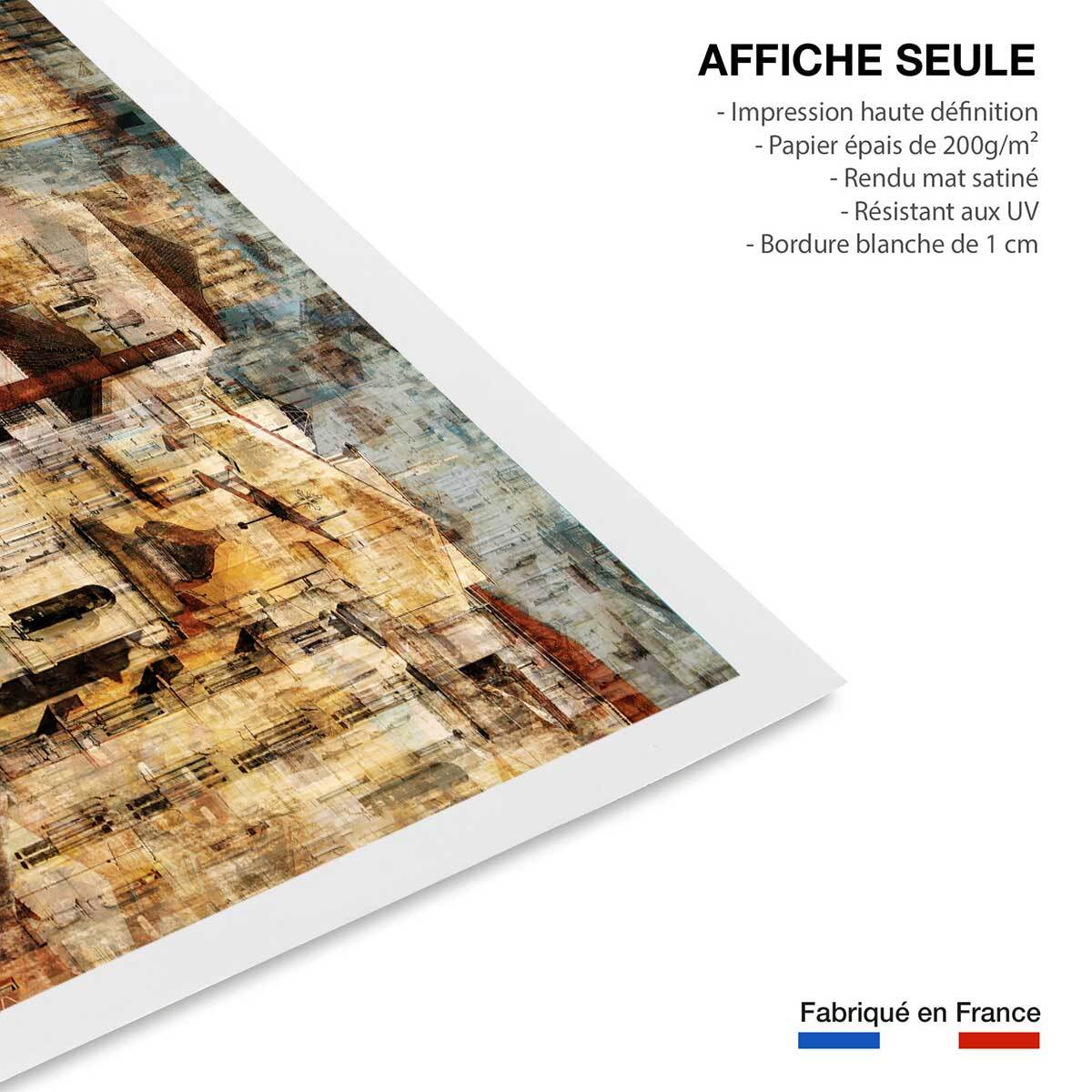 Affiche Alfama Lisbonne Affiche seule