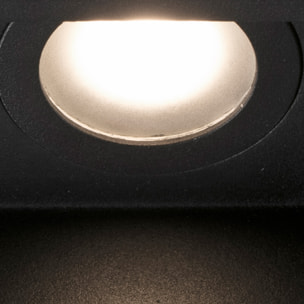 HYDE SQ 2L Lampada incasso nero quadrata