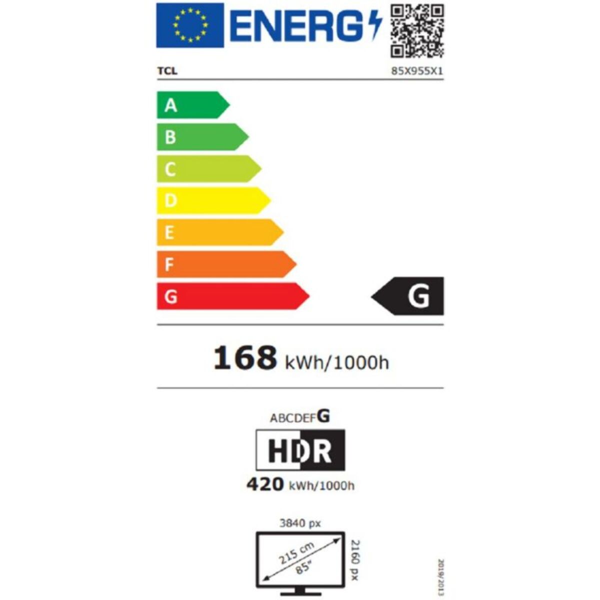 TV QLED TCL Mini LED 85X955