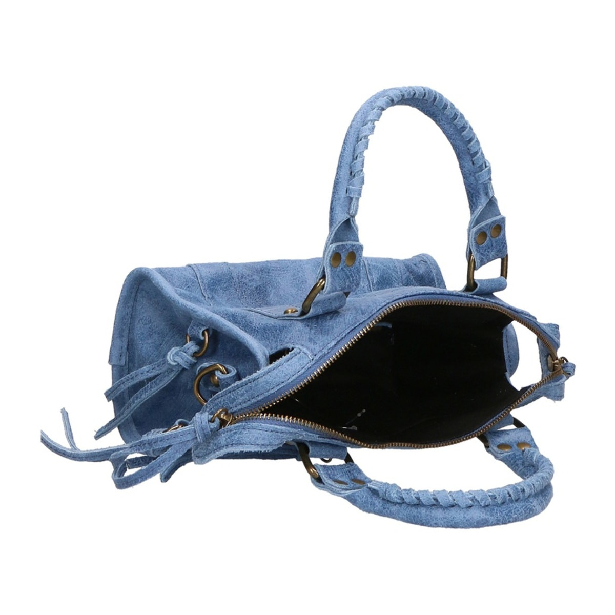 Borsa a spalla da donna - Modello Erisia - Vera pelle - 25.0 x 15.0 x 10.0 cm