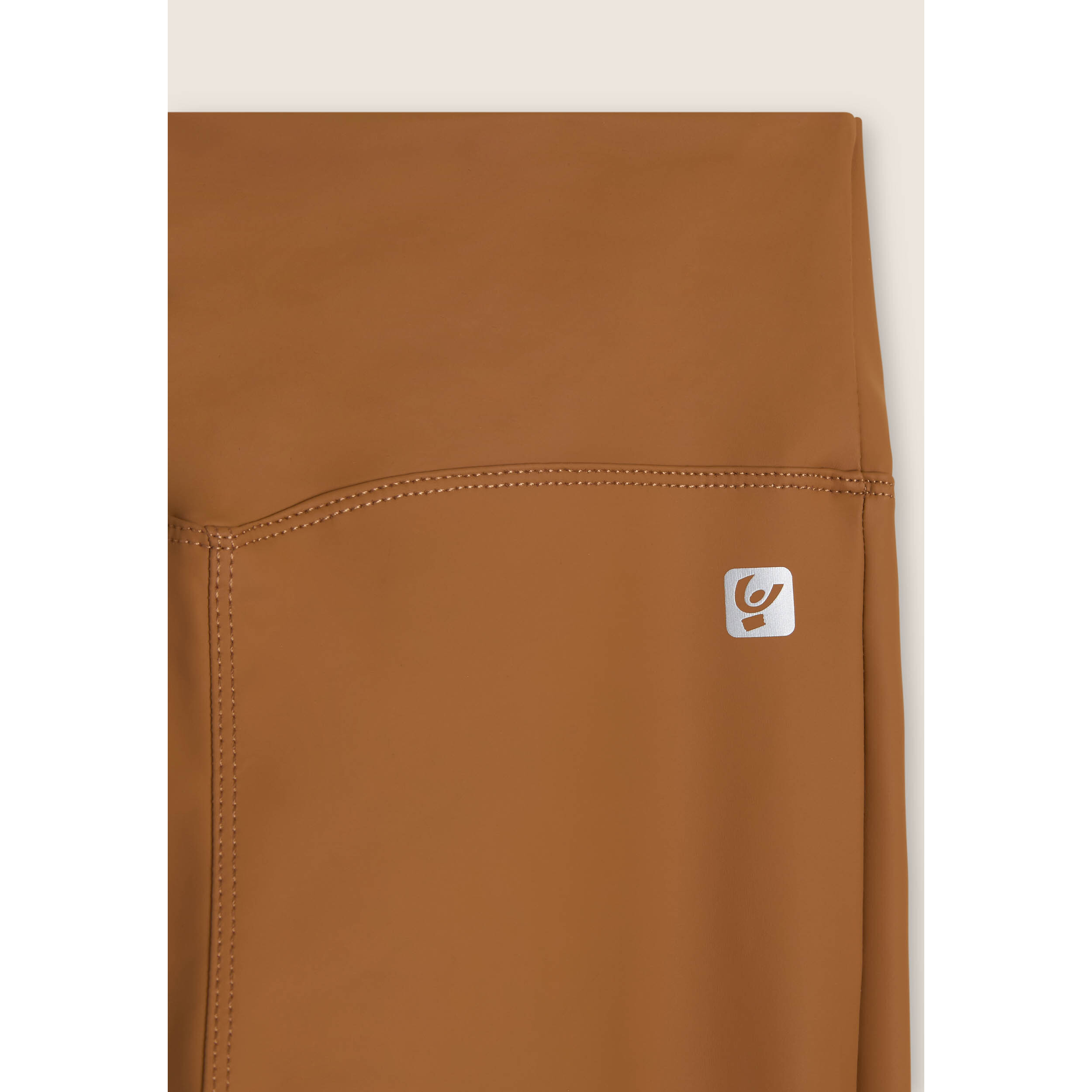 Leggings 7/8 effetto pelle vita regular