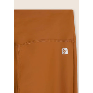 Leggings 7/8 effetto pelle vita regular