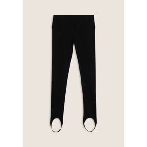 Leggings Bambina in viscosa a coste con ghette