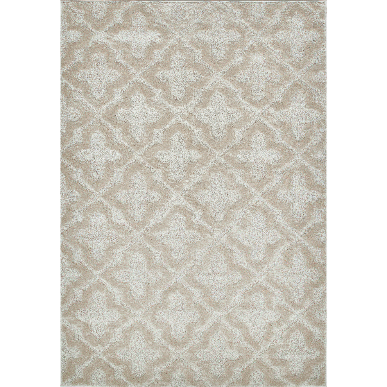 HARMONIE - Tapis motif géométrique crème