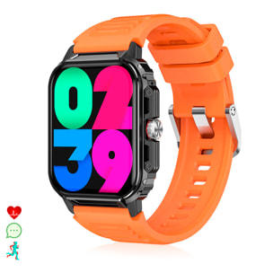 Smartwatch Y1 con monitoraggio della salute avanzato, chiamate Bluetooth e oltre 50 modalità sportive.