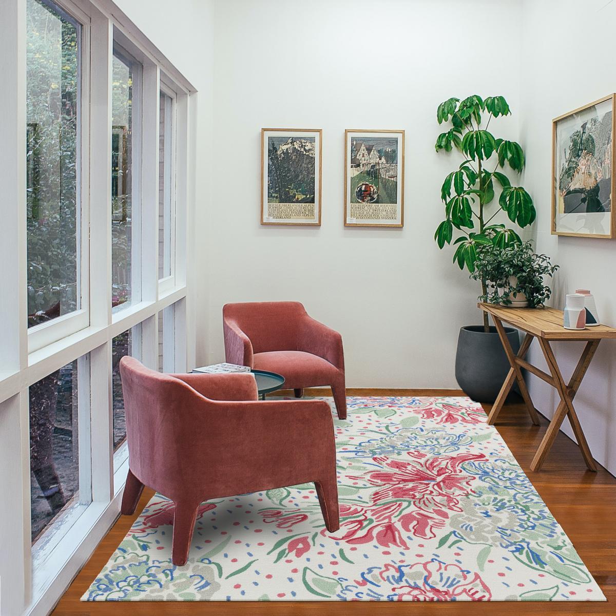 Tapis extérieur kilim fait main rectangle CHICDOUP