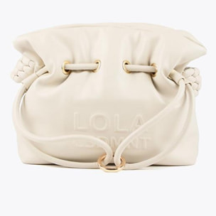 Borsa a tracolla con manico effetto pelle intrecciata