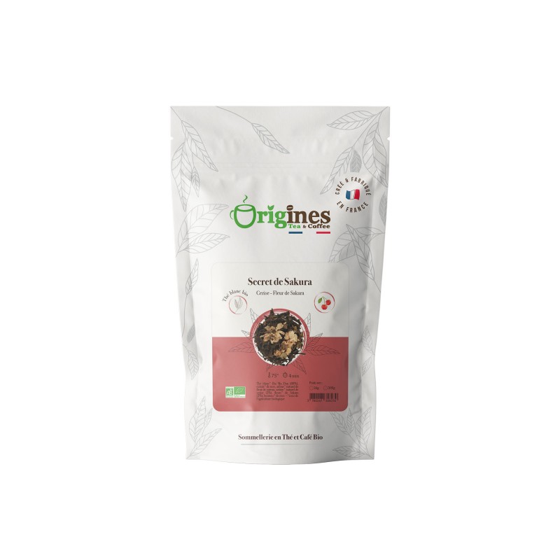 Thé Blanc Bio - Secret de Sakura - Sachet 50g